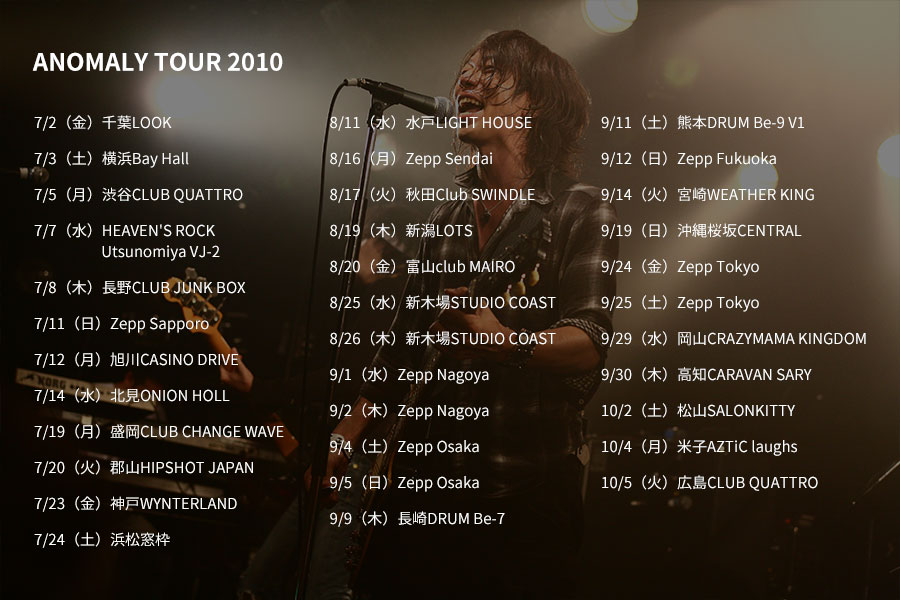 ANOMALY TOUR 2010